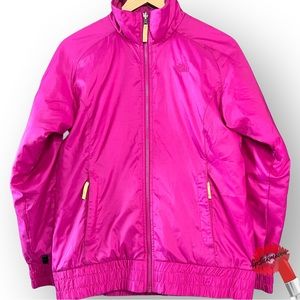 The North Face Barbie Core Pink‎ Coat Jacket Size Women's Medium - Yellow Tabs